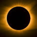The moon covers the sun and displays the star's corona during totality. Photographed in Cerulean, Kentucky during the Total Eclipse of August 21, 2017.