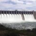 Water behind the binational Amistad Dam on the Rio Grande, already at its highest level since 1974, is released from 15 of the dam's 16 floodgates in the city of Ciudad Acuna, Mexico, near Del Rio, Texas, Wednesday July 7, 2010. Reservoirs along the Texas-Mexico border rose to their highest levels in decades after days of drenching rain, forcing officials to close two border bridges Wednesday, dump water into flooded rivers and evacuate tens of thousands from homes as a new storm headed toward the region.(AP Photo/Oscar Villalba)