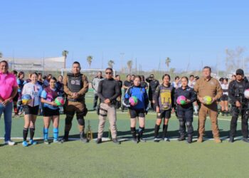 ORGANIZA MANDO UNICO DE SEGURIDAD CUANDRANGULAR DE FUTBOL FEMENIL PARA PROMOVER ACERCAMIENTO Y CONFIANZA CON LA COMUNIDAD 