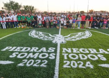 ENTREGA ALCALDESA CANCHA DE FÚTBOL RÁPIDO