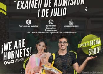 UNIVERSIDAD TECNOLÓGICA DE SALTILLO MANTIENE ABIERTA CONVOCATORIA DE INGRESO HASTA JUNIO