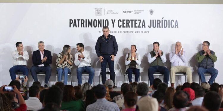 EN COAHUILA, SE SUMAN ESFUERZOS PARA LA CERTEZA JURÍDICA PATRIMONIAL DE LAS FAMILIAS