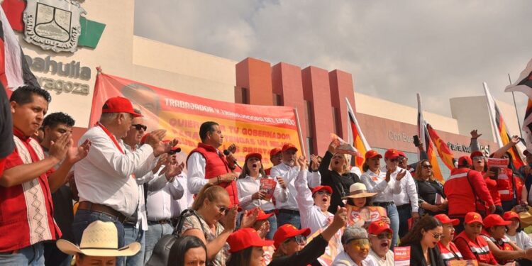 Mejores sueldos y prestaciones a los trabajadores del Gobierno de Coahuila, con ‘el Tigre’