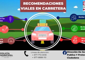 Emite Seguridad Pública recomendaciones básicas para salir a carretera