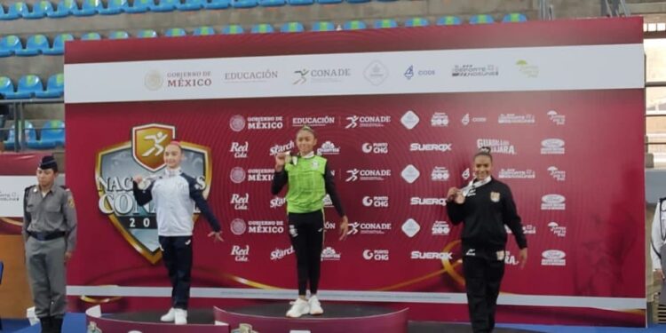 COAHUILENSE ALEJANDRA GAMA CONQUISTA ORO EN GIMNASIA, EN NACIONALES CONADE