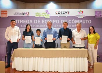 ENTREGA COAHUILA CENTRO DE CÓMPUTO A LA ESCUELA DEL ‘NIÑO IMPULSOR 2023’