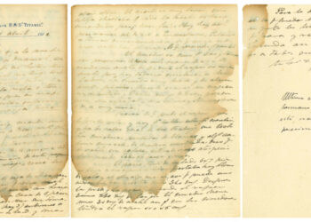 Subastan carta enviada desde el Titanic en 12 mil dólares: Su autor murió en el navío