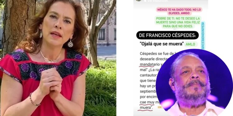 «Ojalá que se muera», dice Céspedes sobre AMLO; Beatriz Gutierrez lo defiende