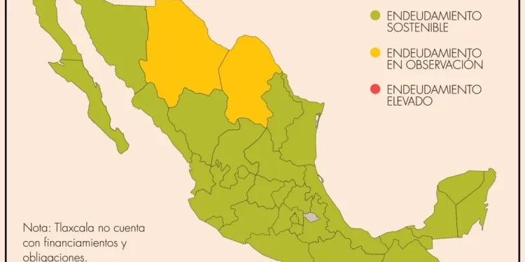 Coahuila y Chihuahua, únicas entidades de México con deuda en observación