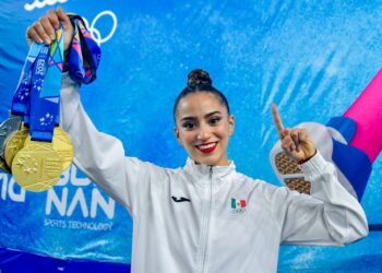 COAHUILENSE MARINA MALPICA ARRASA EN LA GIMNASIA RÍTMICA DE LOS JCC SAN SALVADOR 2023