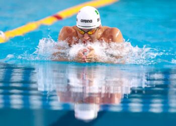 IMPONE COAHUILENSE MIGUEL DE LARA NUEVO RÉCORD MEXICANO EN EL MUNDIAL DE NATACIÓN DE FUKUOKA