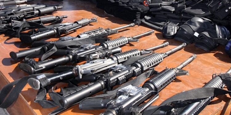 El 70 por ciento de armas que ingresan a México, provienen de Estados unidos