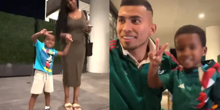 Selección Nacional sorprende con regalos a niño etíope que quiere ser mexicano