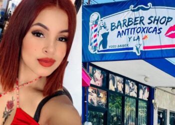 Ella es Yossi y su barber shop ‘Antitóxicas’ en Acuña
