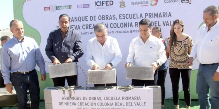 INICIA MARS CONSTRUCCIÓN DE ESCUELA PRIMARIA EN RAMOS ARIZPE