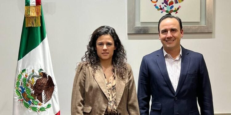 Dialoga Manolo Jiménez con titular de Segob sobre proyectos para Coahuila