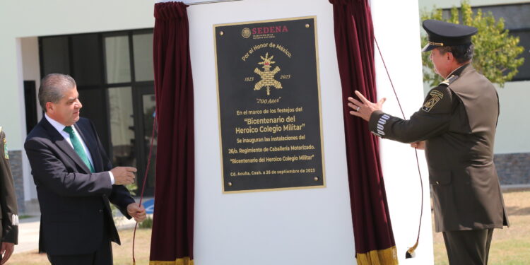 Inauguran 26 Regimiento de Caballería Motorizada en Ciudad Acuña