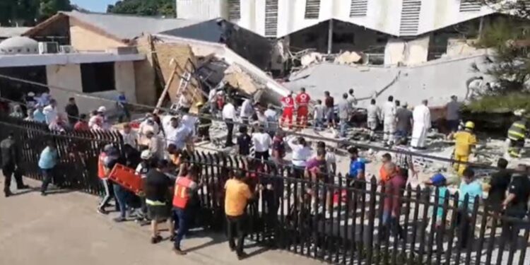 EN TAMAULIPAS, GUARDIA NACIONAL IMPLEMENTA PLAN GN-A TRAS DESPLOME DEL TECHO DE UN TEMPLO