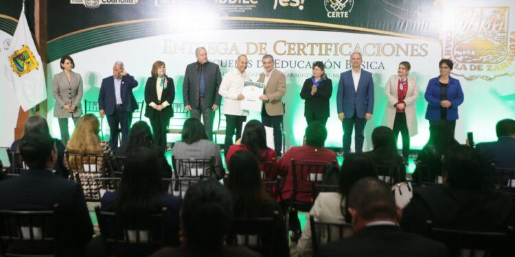 GRACIAS AL TRABAJO DE LAS MAESTRAS Y MAESTROS, HOY COAHUILA TIENE LOS MEJORES INDICADORES: MARS