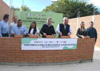 CON INVERSIÓN DE 7.7 MILLONES DE PESOS, COLOCA MARS PRIMERA PIEDRA DE ESCUELA DE NUEVA CREACIÓN