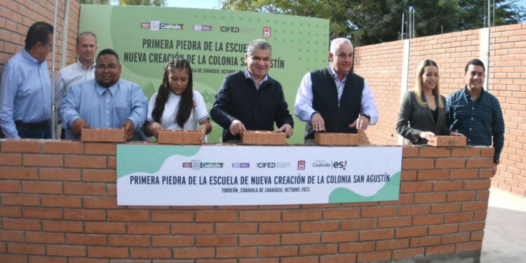CON INVERSIÓN DE 7.7 MILLONES DE PESOS, COLOCA MARS PRIMERA PIEDRA DE ESCUELA DE NUEVA CREACIÓN