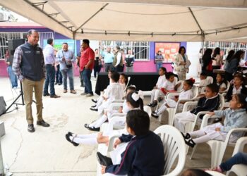 Maratón de obras llego al jardín de niños Gabriela Mistral