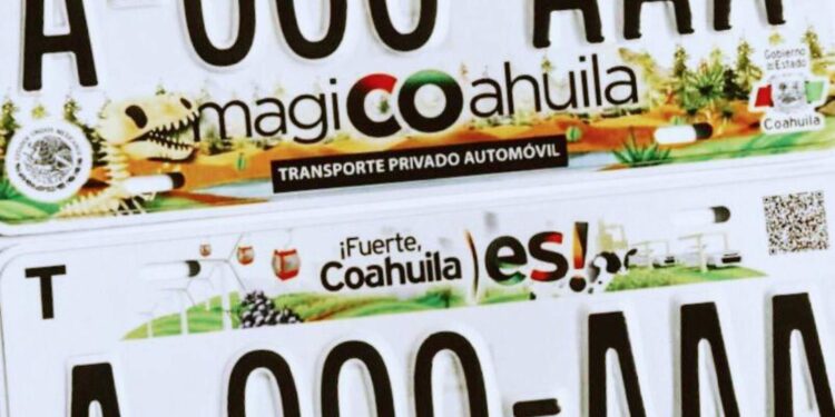 Inicia pago de placas 2024 en Coahuila
