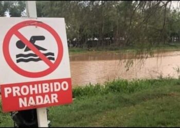 Alertan a la comunidad sobre el aumento del caudal del rio Bravo