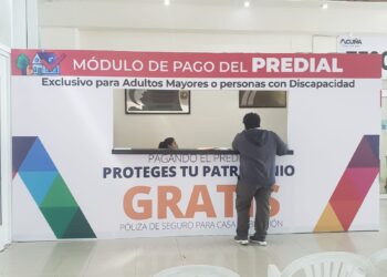 HABILITAN NUEVO MÓDULO PARA EL PAGO DEL PREDIAL EN EL EDIFICIO DE PRESIDENCIA MUNICIPAL.