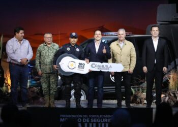 Fortalece Manolo modelo de seguridad con 150 patrullas y vehículos tácticos