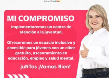 Norma Treviño con los jóvenes de Piedras Negras para brindarles más espacios