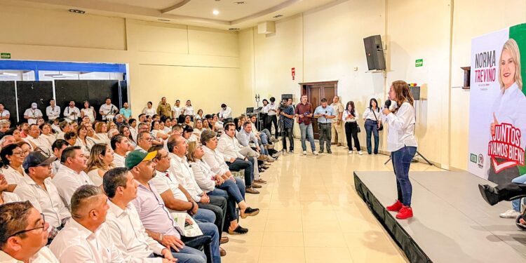 AFIRMA SONIA VILLARREAL QUE UN VOTO POR EL PRI TRIPLICA LOS APOYOS