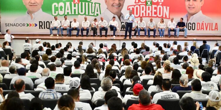 LLAMA RIQUELME A TRABAJAR  TODOS POR EL PROYECTO QUE SE LLAMA COAHUILA.