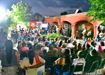 Realiza Norma Treviño reunión de Patio en la col. Lázaro Cárdenas