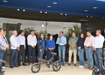 Donan 30 Bicicletas eléctricas a Seguridad Publica de Acuña