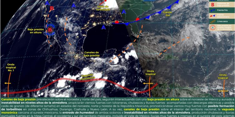 CONTINÚA EL CALOR INTENSO EN COAHUILA SE ESPERAN LLUVIAS Y FUERTES RACHAS DE VIENTO