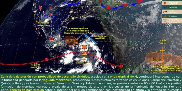 CONTINÚA EL PRONÓSTICO DE LLUVIAS EN COAHUILA