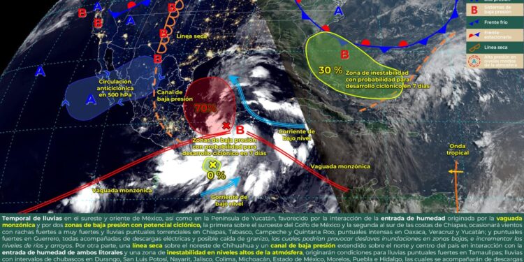 SE ESPERAN FUERTES LLUVIAS EN COAHUILA A PARTIR DEL MIÉRCOLES