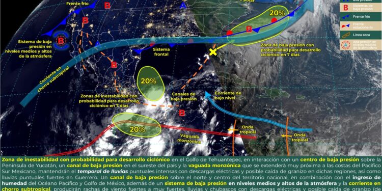 SE PREVÉN LLUVIAS AISLADAS Y FUERTES RACHAS DE VIENTO EN COAHUILA, CON POSIBLE FORMACIÓN DE TORBELLINOS