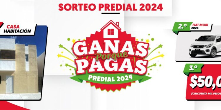 ESTE VIERNES 07 DE JUNIO SE REALIZARÁ EL SORTEO PREDIAL “GANAS PORQUE PAGAS 2024”
