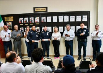 RECONOCE ALCALDESA LABOR DE POLICÍAS DURANTE MAYO