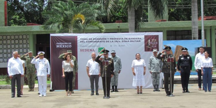 Toma de Posesión del Cargo del Comandante de la 34/a. Zona Militar.