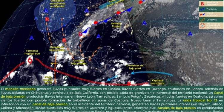 SE ESPERAN LLUVIAS INTENSAS Y EVENTOS DE TORBELLINOS EN COAHUILA