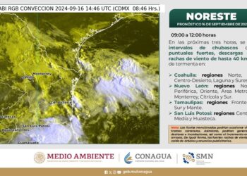CONTINUARÁN LAS LLUVIAS EN COAHUILA