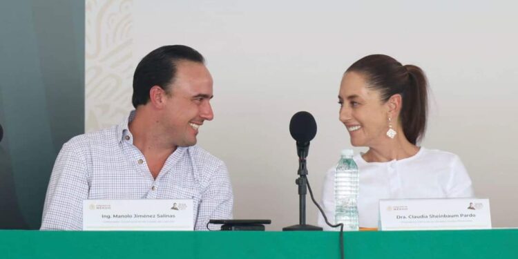 REITERAN SHEINBAUM Y MANOLO COMPROMISO DE TRABAJO POR COAHUILA