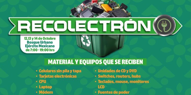 CON EL RECOLECTRÓN, COAHUILA SE SUMA AL DÍA INTERNACIONAL DE RESIDUOS DE LOS APARATOS ELÉCTRICOS Y ELECTRÓNICOS