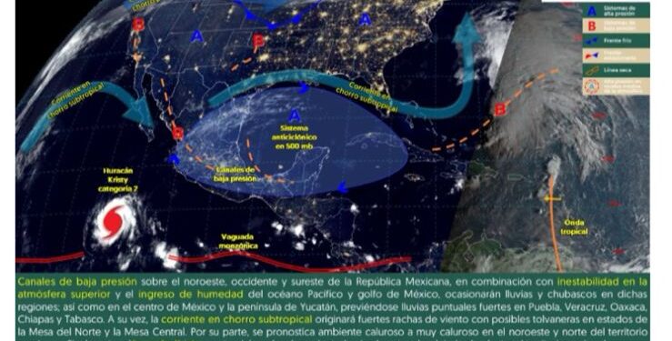 SE ESPERAN LLUVIAS AISLADAS Y FUERTES VIENTOS EN COAHUILA