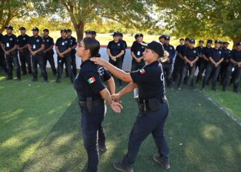 Cadetes se preparan en la práctica con reconocimiento de sectores e incidencias