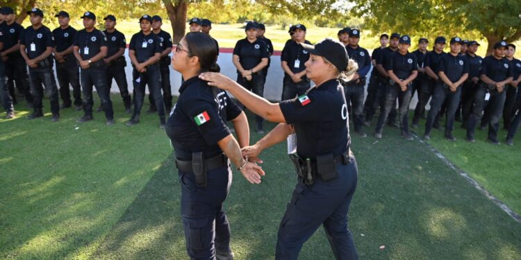 Cadetes se preparan en la práctica con reconocimiento de sectores e incidencias