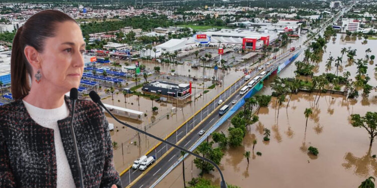 Sheinbaum llega a Acapulco por huracán ‘John’; alerta sobre Depresión Tropical Once-E